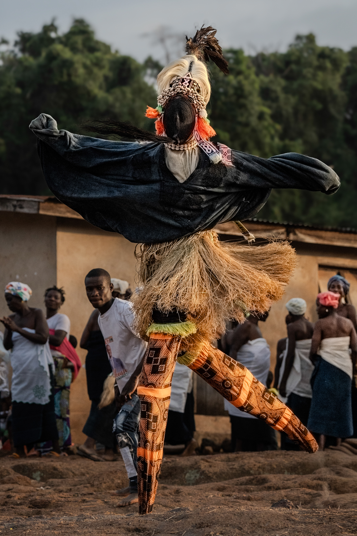 Stilt Dancer from the Godoufouma Sacred Forest (Image by Craig Baulcomb)