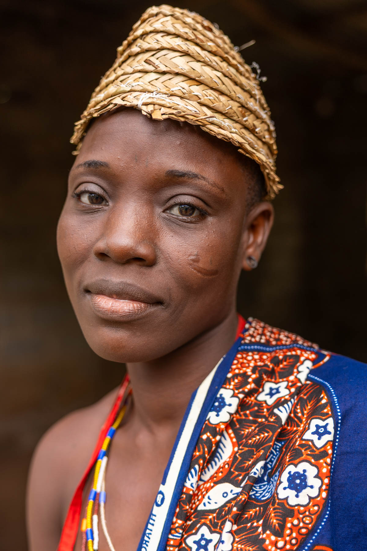 Portrait of a woman during a Heviosso ceremony (image by Ingrid Koedood)