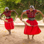 Drum rhythms and dance during the Heviosso fire ceremony (image by Ingrid Koedood)