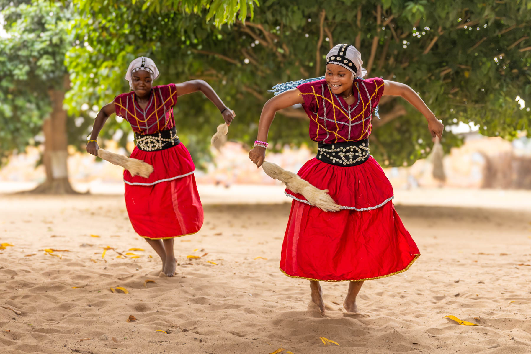 Drum rhythms and dance during the Heviosso fire ceremony (image by Ingrid Koedood)