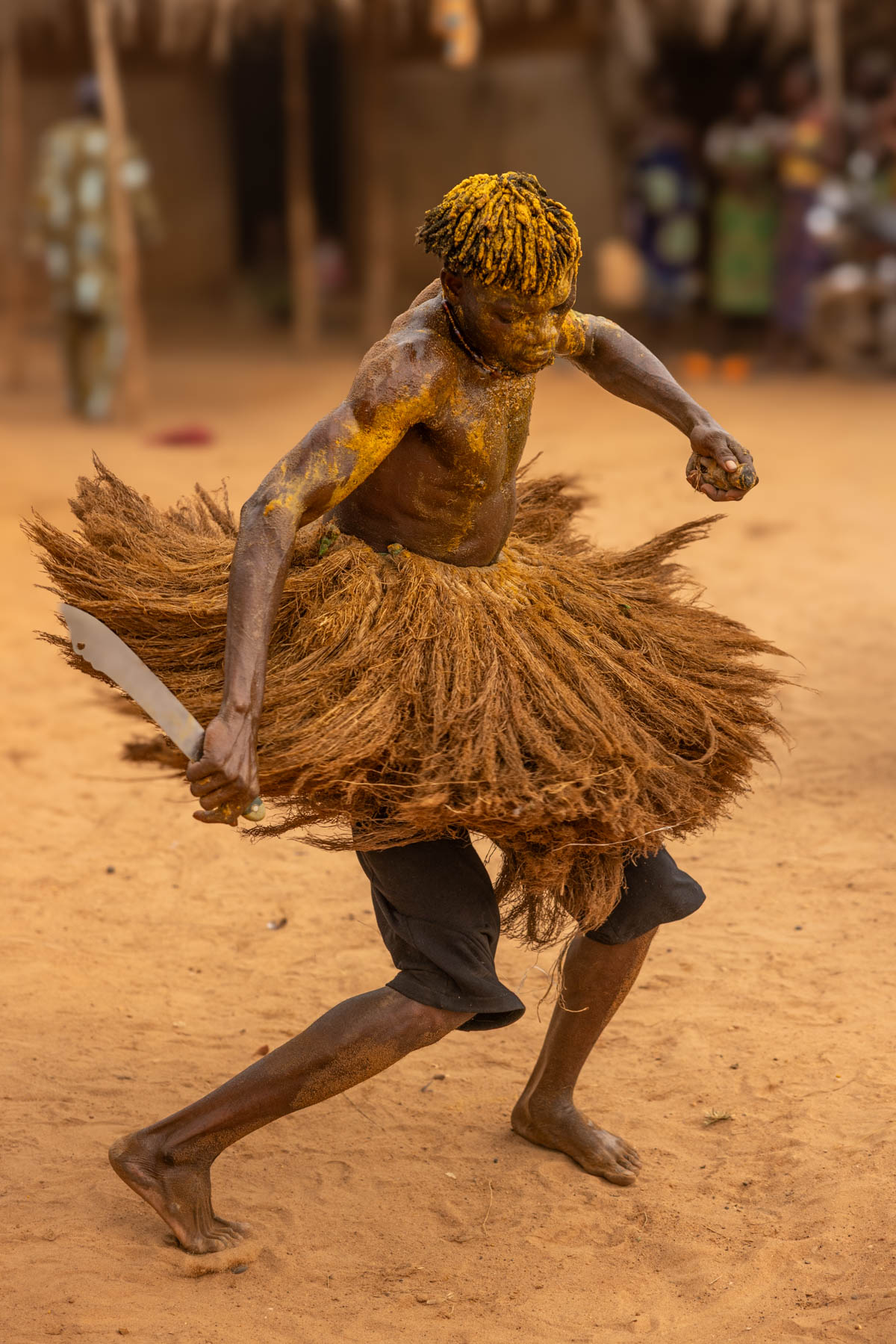 The Kokou ceremony: a Vodun ritual honouring a powerful spirit associated with protection and strength (image by Ingrid Koedood)