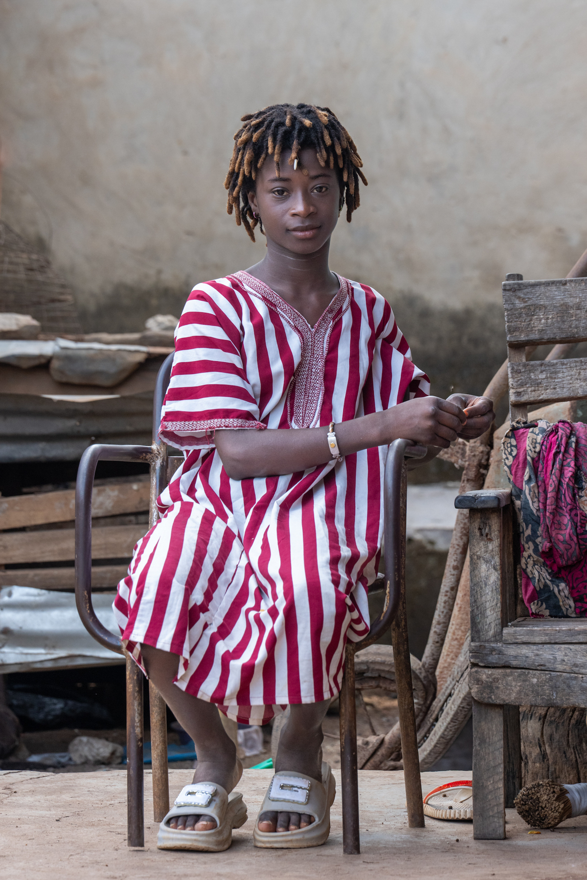 The mask maker's daughter (image by Inger Vandyke)