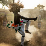 Airborne Ngoron fire dancer (image by Inger Vandyke)