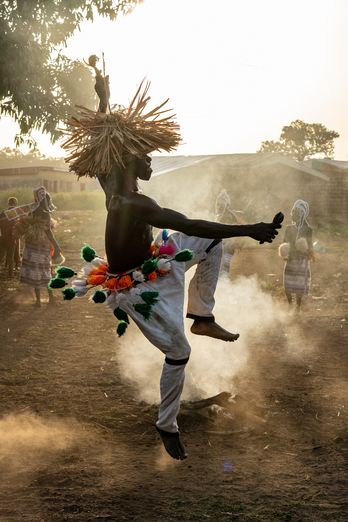Airborne Ngoron fire dancer (image by Inger Vandyke)