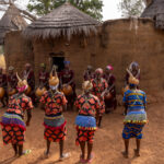 Traditional Otamari dance in front of a tata (image by Ingrid Koedood)