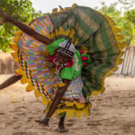 Sakpata ceremony, honouring the Vodun deity of the earth, illness and healing. The intense, athletic dance left us in awe (image by Ingrid Koedood)