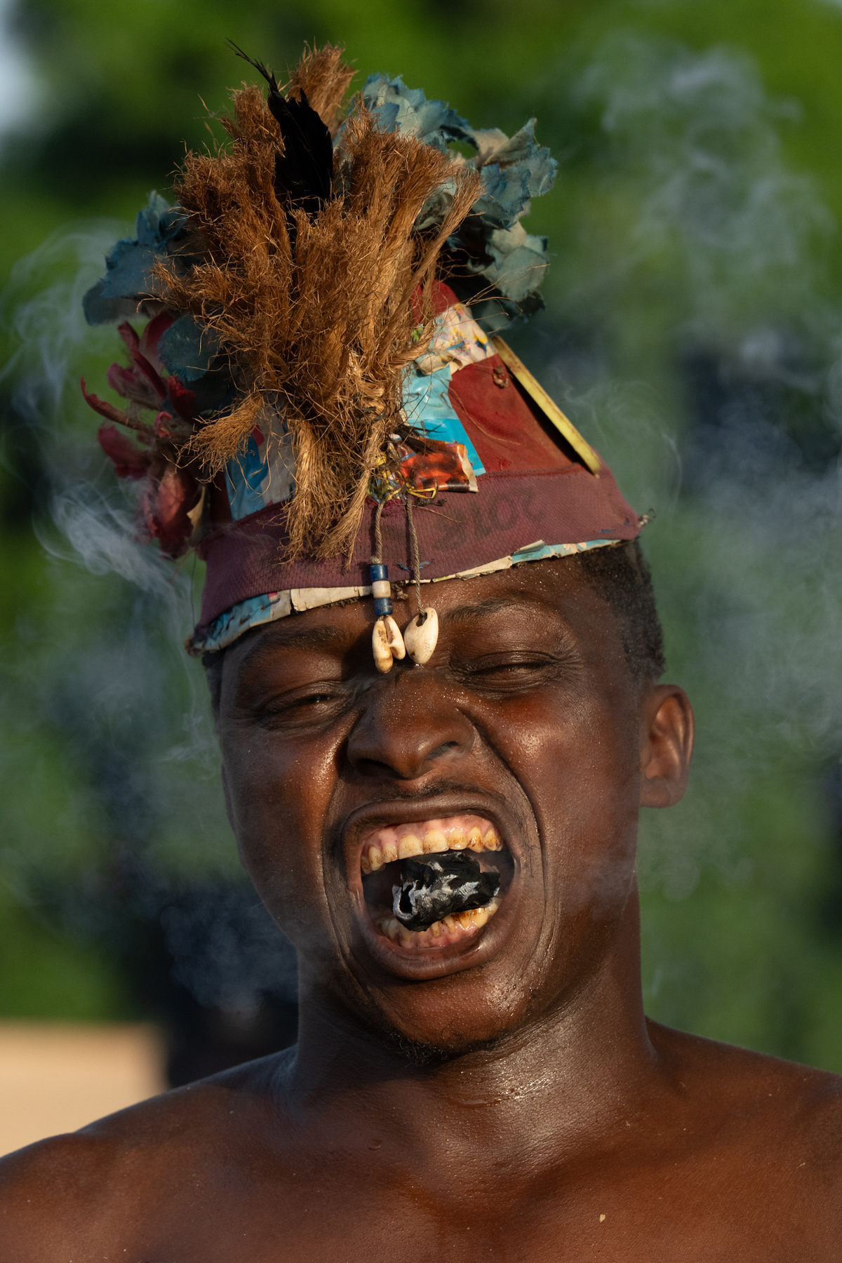 Senoufo fire eater (image by Inger Vandyke)