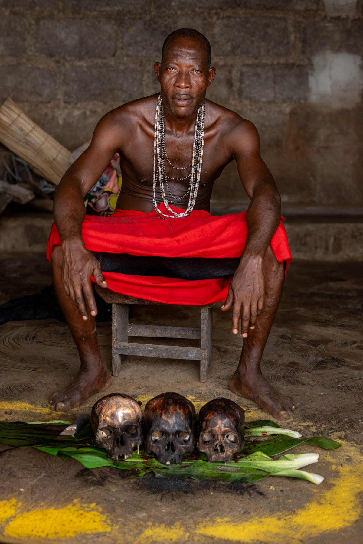 Shango priest. Shango is the Yoruba deity of thunder, lightning and justice (image by Ingrid Koedood)