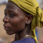 A Taneka woman with facial scarification marks (image by Ingrid Koedood)