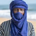 Portrait of a Tuareg man on Grand Bassam (image by Inger Vandyke)