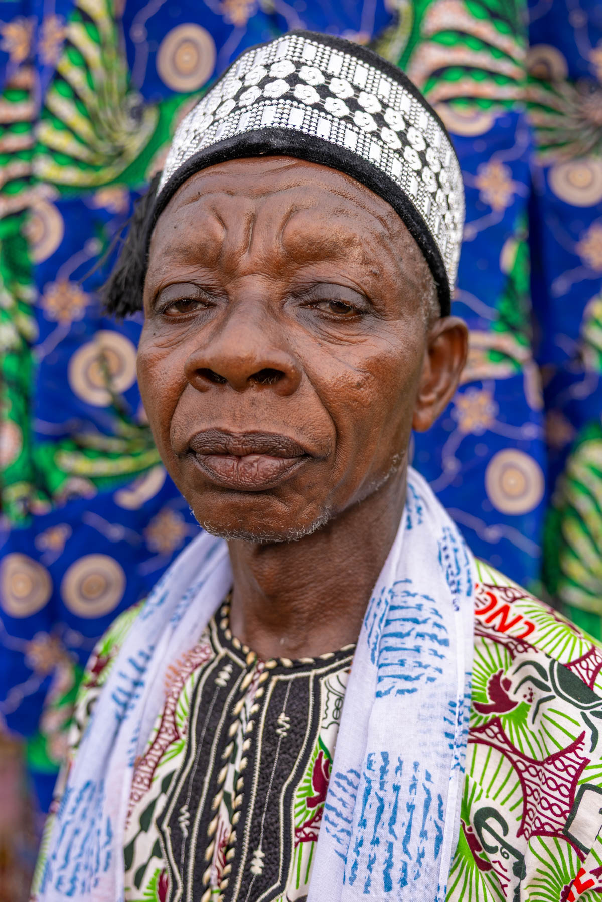 After meeting this man at Vodun Days, we were warmly welcome in his village for the Gounouko ceremony (image by Ingrid Koedood)
