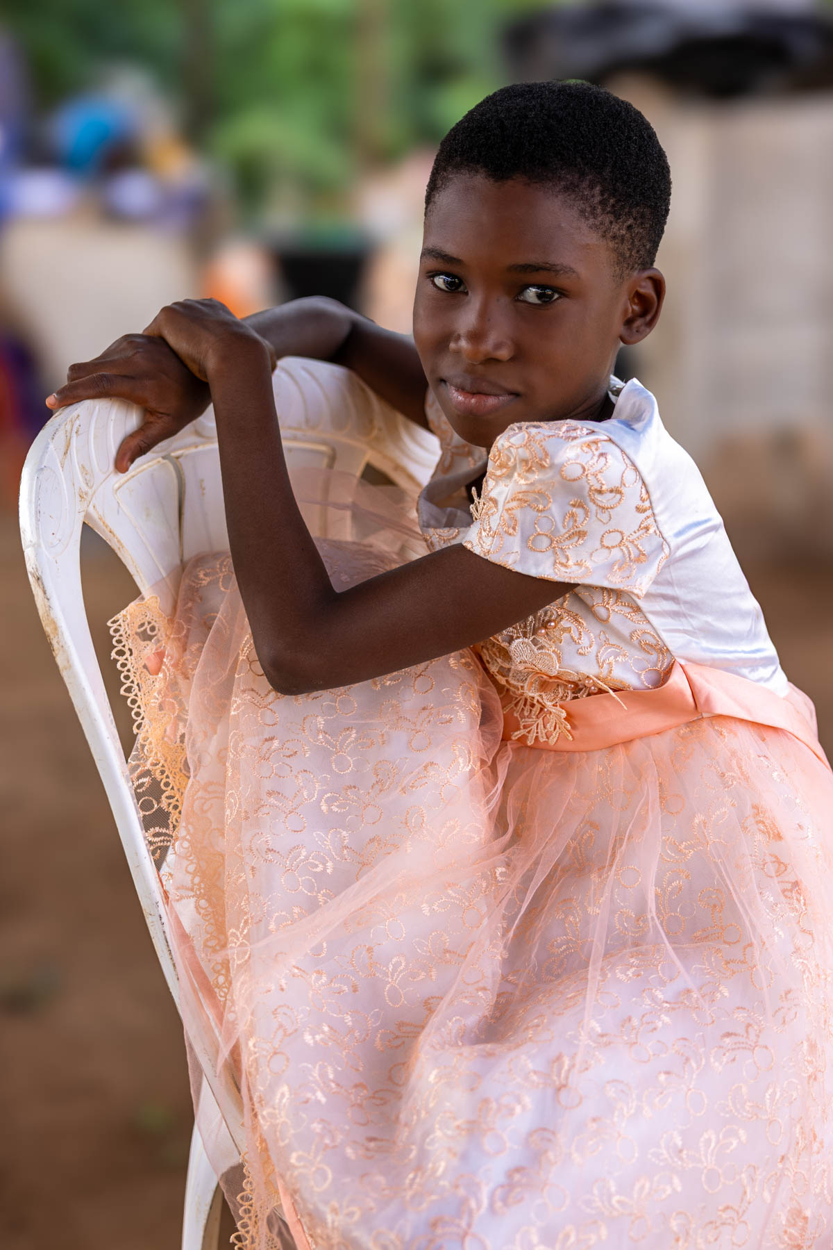 Dressed as a princess for the celebrations of Vodun days (image by Ingrid Koedood)