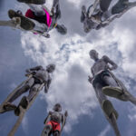 Photo of the Banna boys on their wooden stilts, with me lying on the ground to capture the shot (image by Ingrid Koedood)