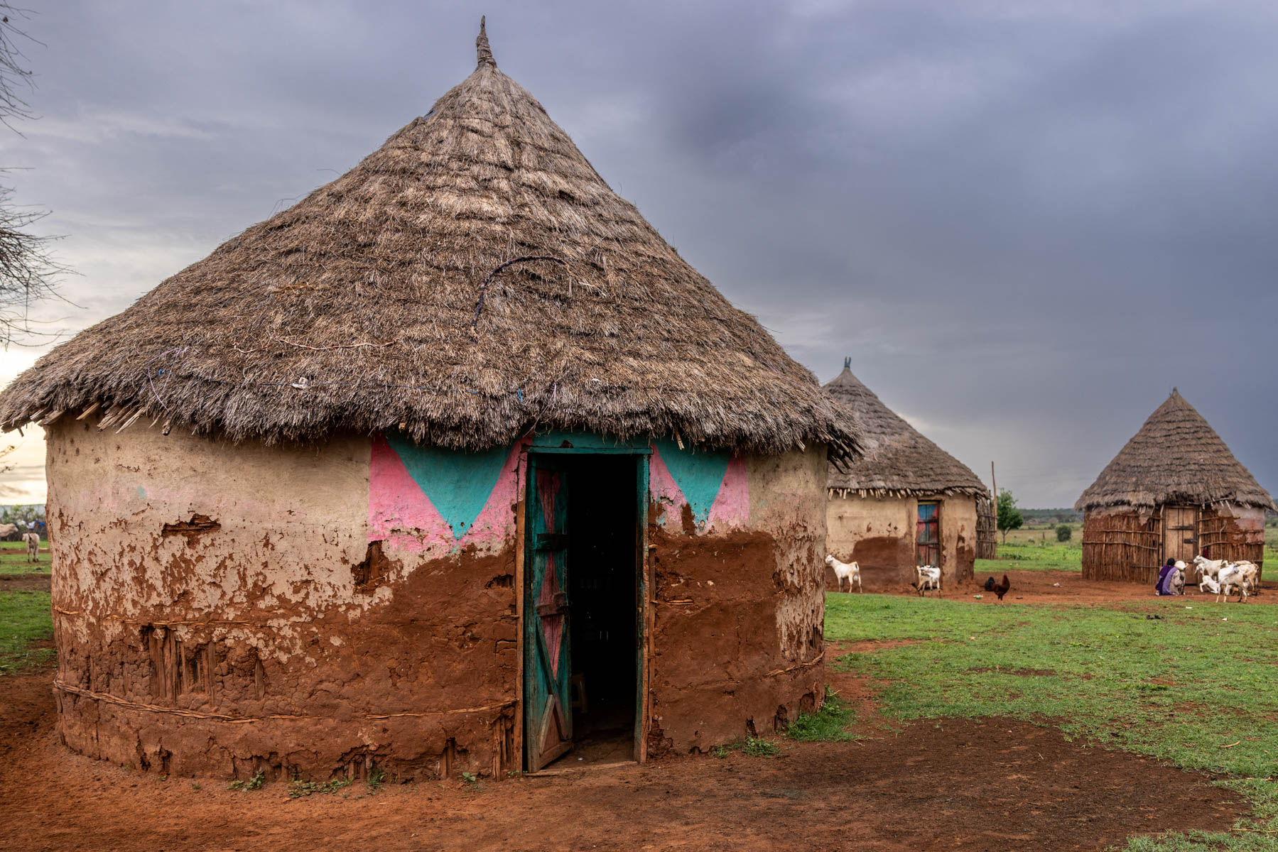 The colorful huts of the Borana people (image by Ingrid Koedood)