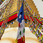 Boudhanath Stupa, prayer flags reaching up to heaven (Image by Mike Watson)