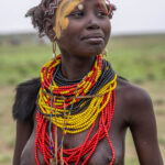 A Dassanech woman during the Dimi ceremony. (image by Ingrid Koedood)