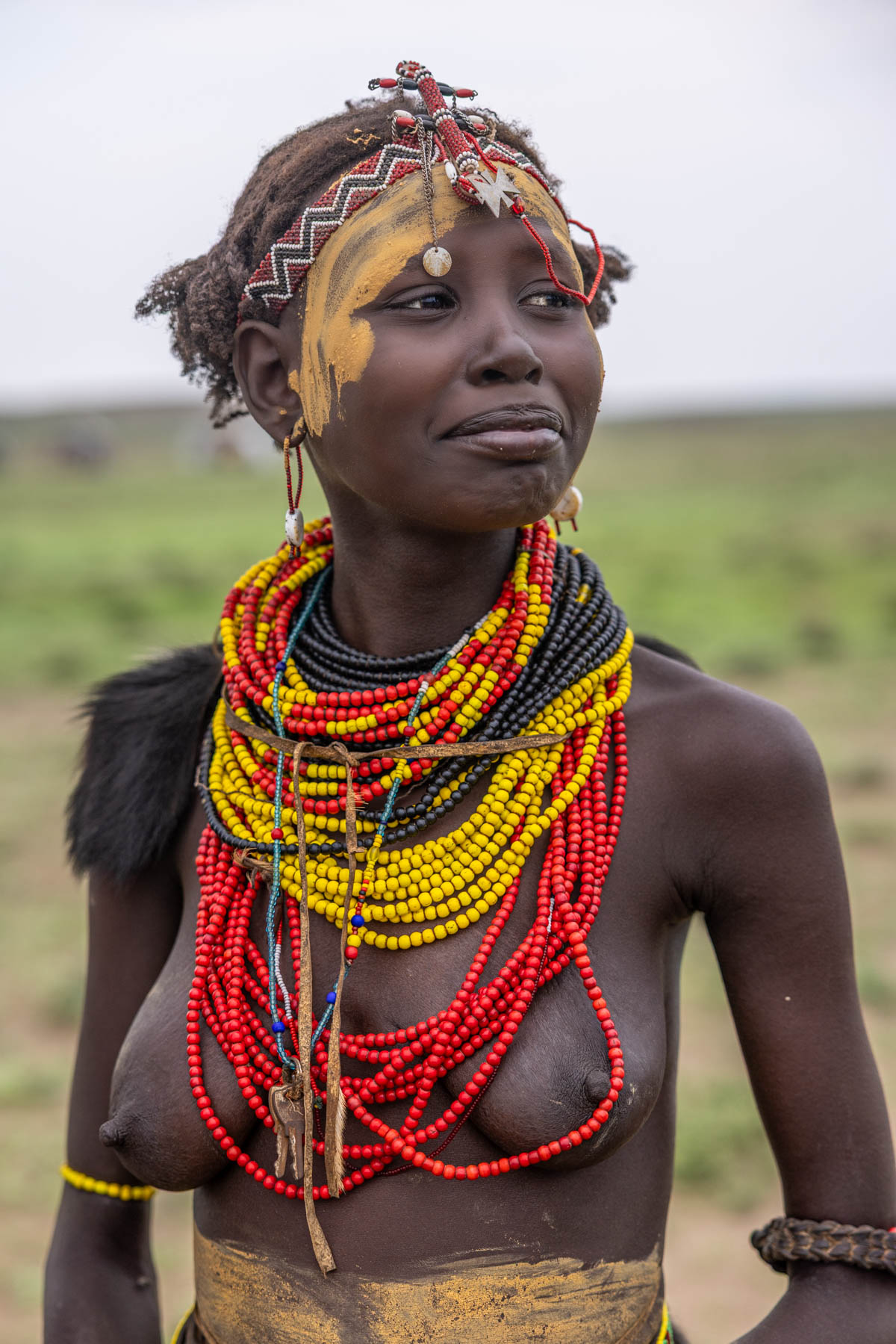A Dassanech woman during the Dimi ceremony. (image by Ingrid Koedood)