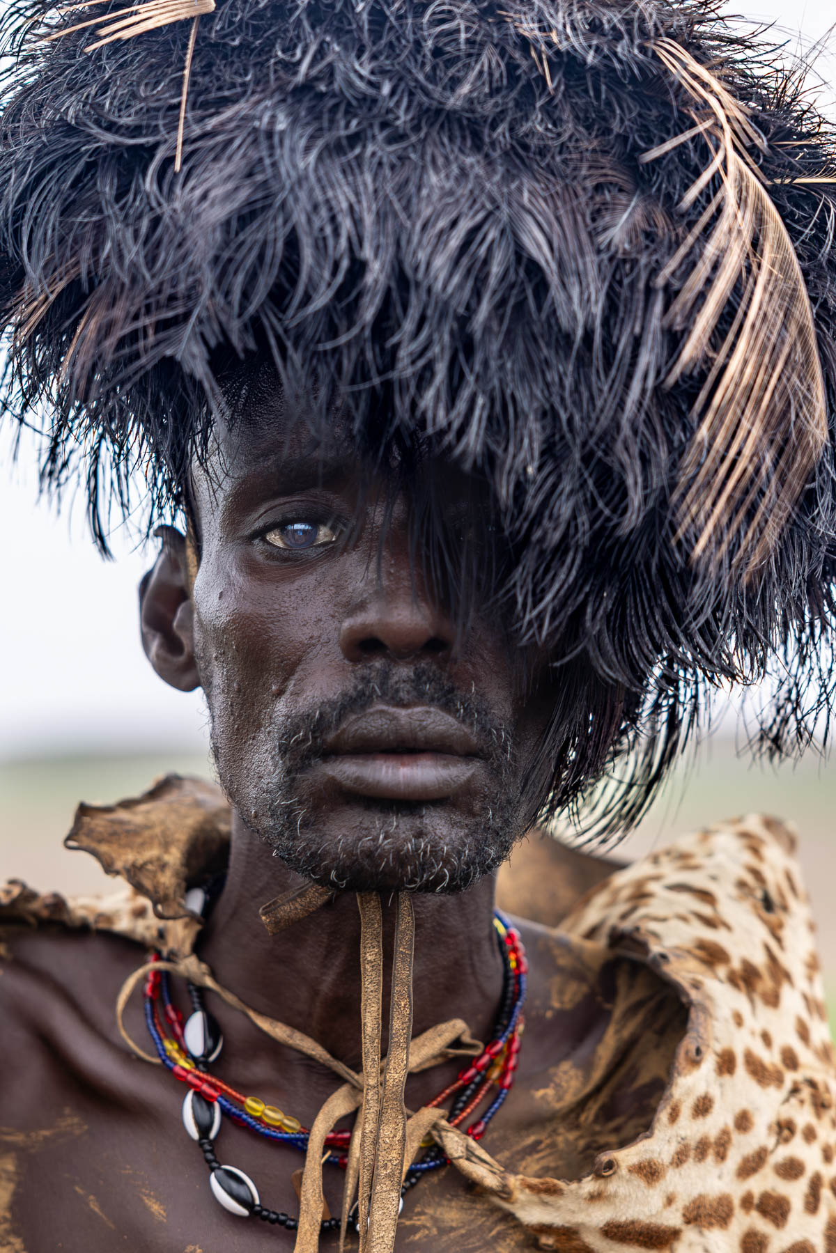 Portrait of a Dassanech man in Dimi attire. (image by Ingrid Koedood)