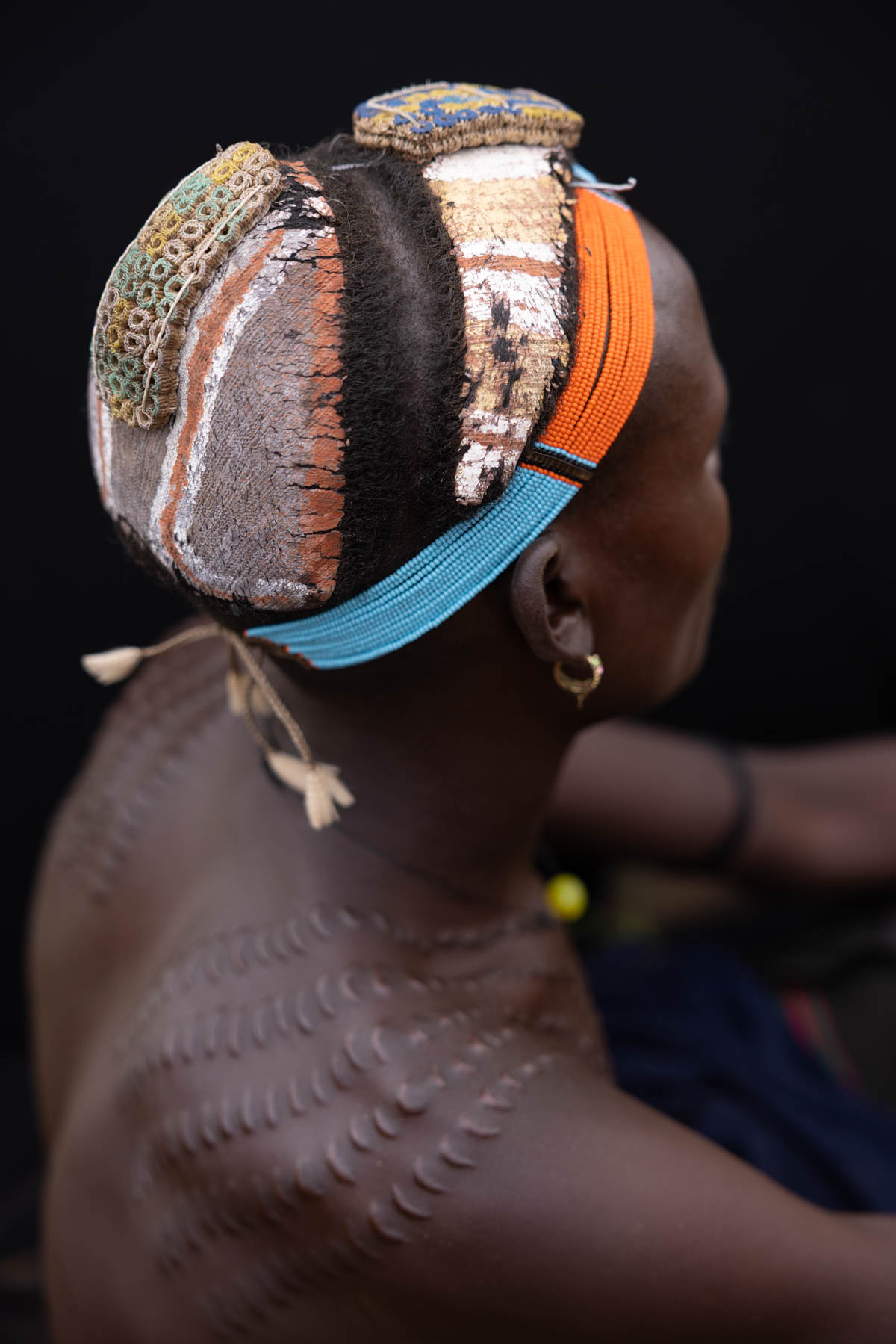 The distinctive hairstyle of the Dassanech men. (image by Ingrid Koedood)
