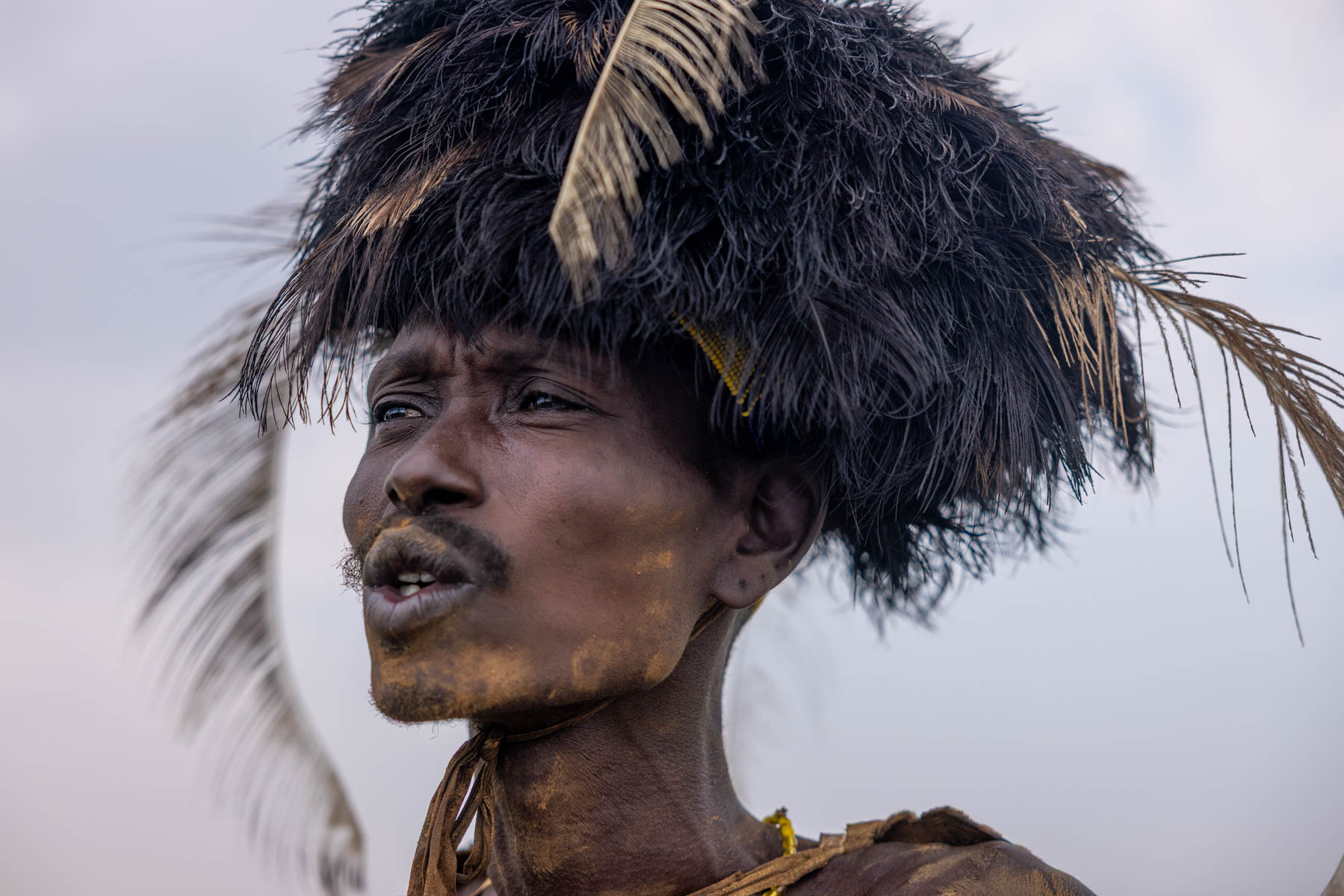 Dassanech man during the Dimi ceremony: an initation ceremony for girls (image by Ingrid Koedood)