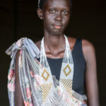 Nyanda wearing traditional Dinka wedding attire (image by Inger Vandyke)