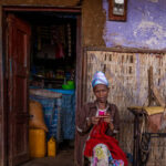 A Dorze woman in front of her shop. (image by Ingrid Koedood)