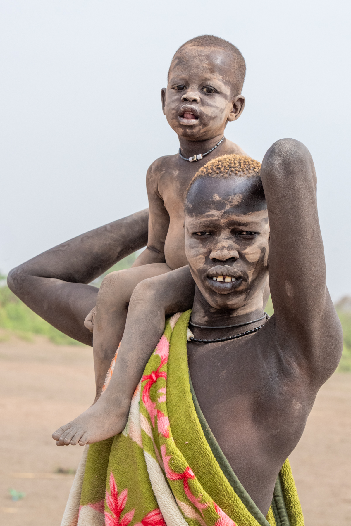 Mundari father and son (image by Inger Vandyke)