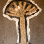 Hand-painted Motif adorning a Mundari home (image by Inger Vandyke)