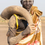 A Mundari man dressed for a ceremony (image by Inger Vandyke)