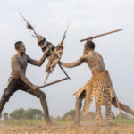 Clashing Mundari warriors (image by Inger Vandyke)