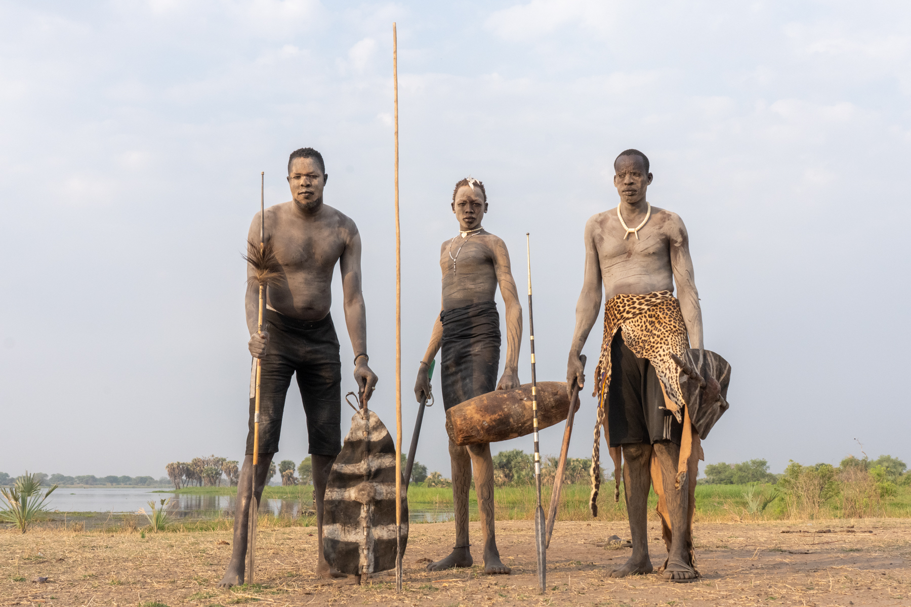 Mundari warriors (image by Inger Vandyke)