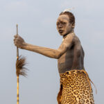 The Mundari, when they wear traditional warrior attire, truly look quite formidable (image by Inger Vandyke)