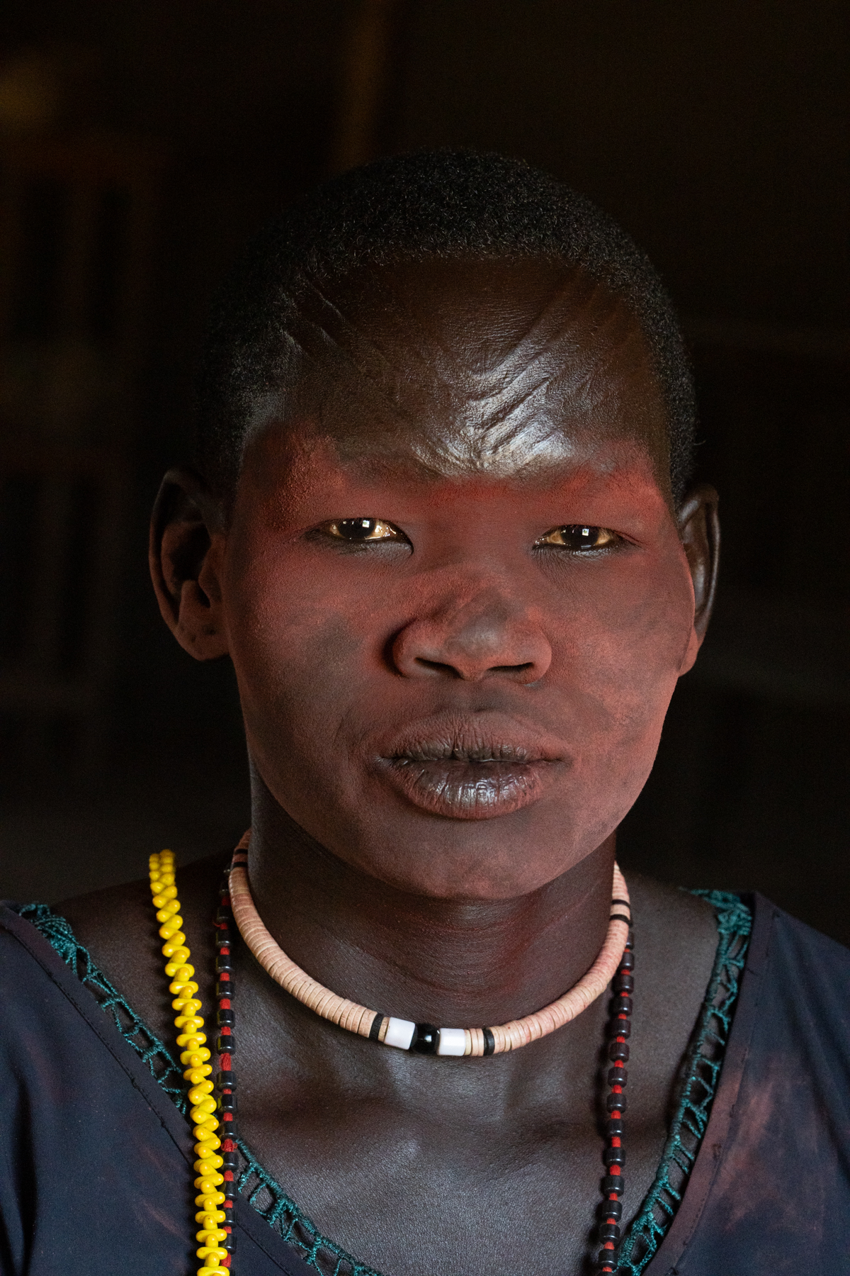 Mundari woman with red ochre (image by Inger Vandyke)