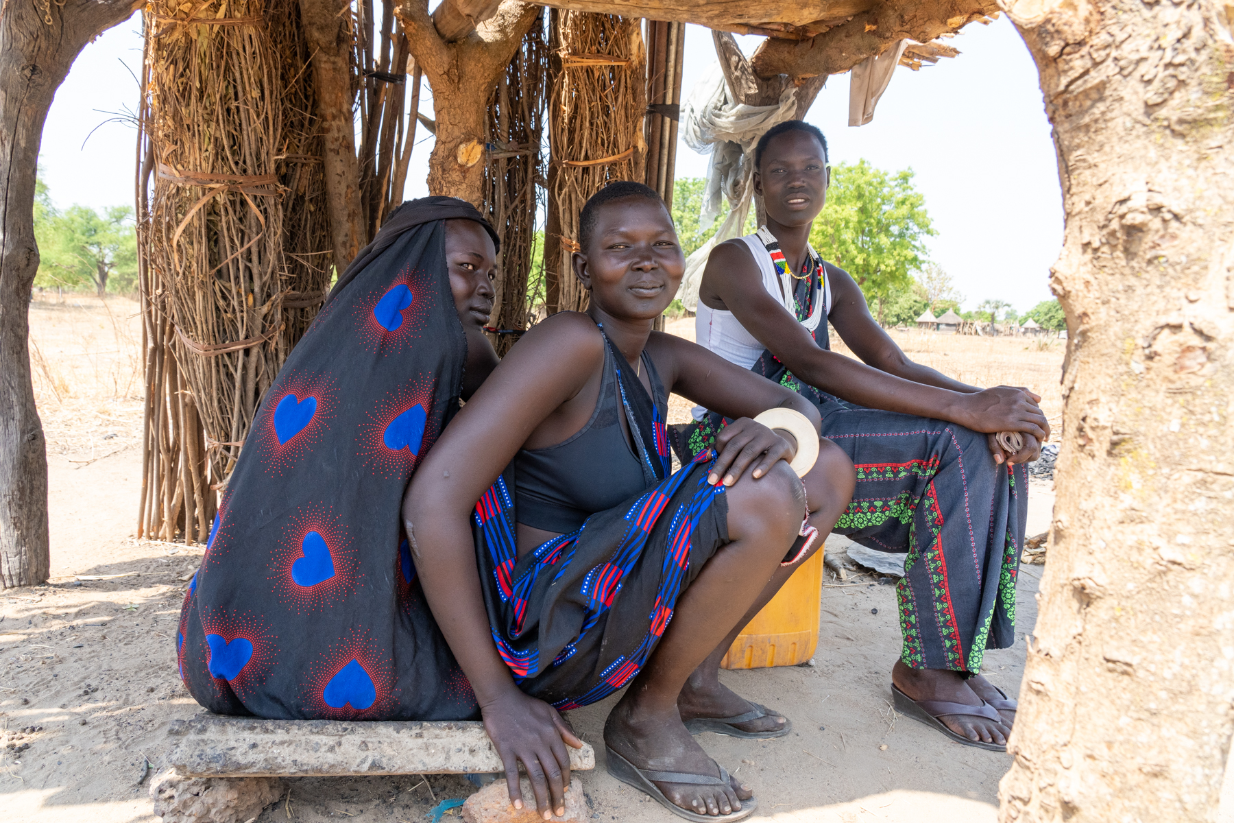 Mundari women in a village near Terekeka (image by Inger Vandyke)