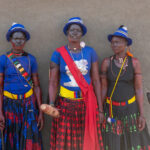 A group of Mundari women in wedding attire (image by Inger Vandyke)