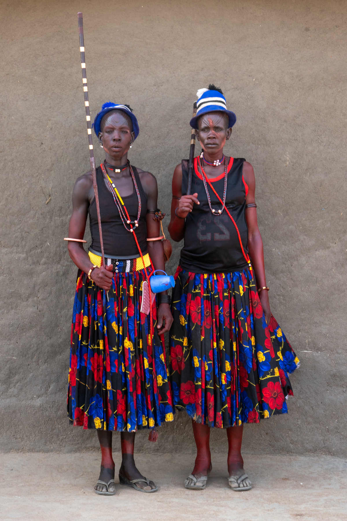 Mundari women dressed for a wedding (image by Inger Vandyke)