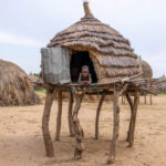 Granary of the Nyangatom tribe, built on stilts for storage. (image by Ingrid Koedood)