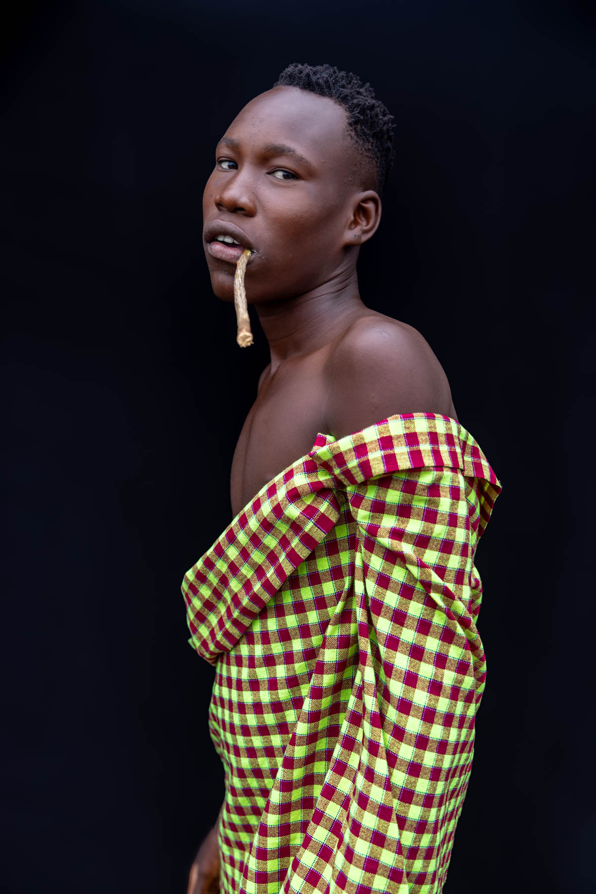 A young Nyangatom man who wanted to be photographed. (image by Ingrid Koedood)