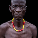 Portrait of a Nyangatom man with scarification on his chest. (image by Ingrid Koedood)