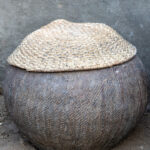Traditional clay pot used by Mundari women to make yoghurt and curds (image by Inger Vandyke)