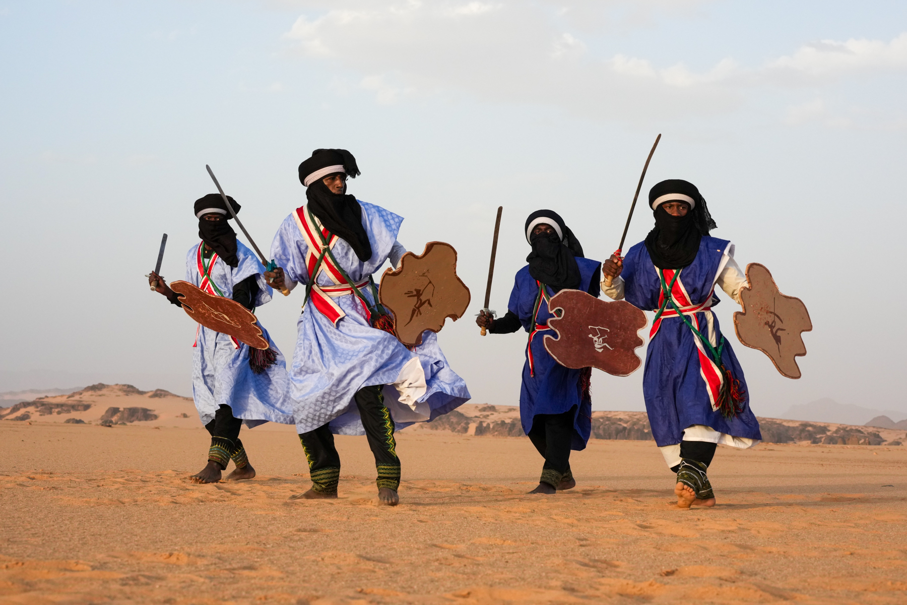 Aroukas warriors (image by Inger Vandyke)