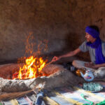 Baking taghella (image by Inger Vandyke)
