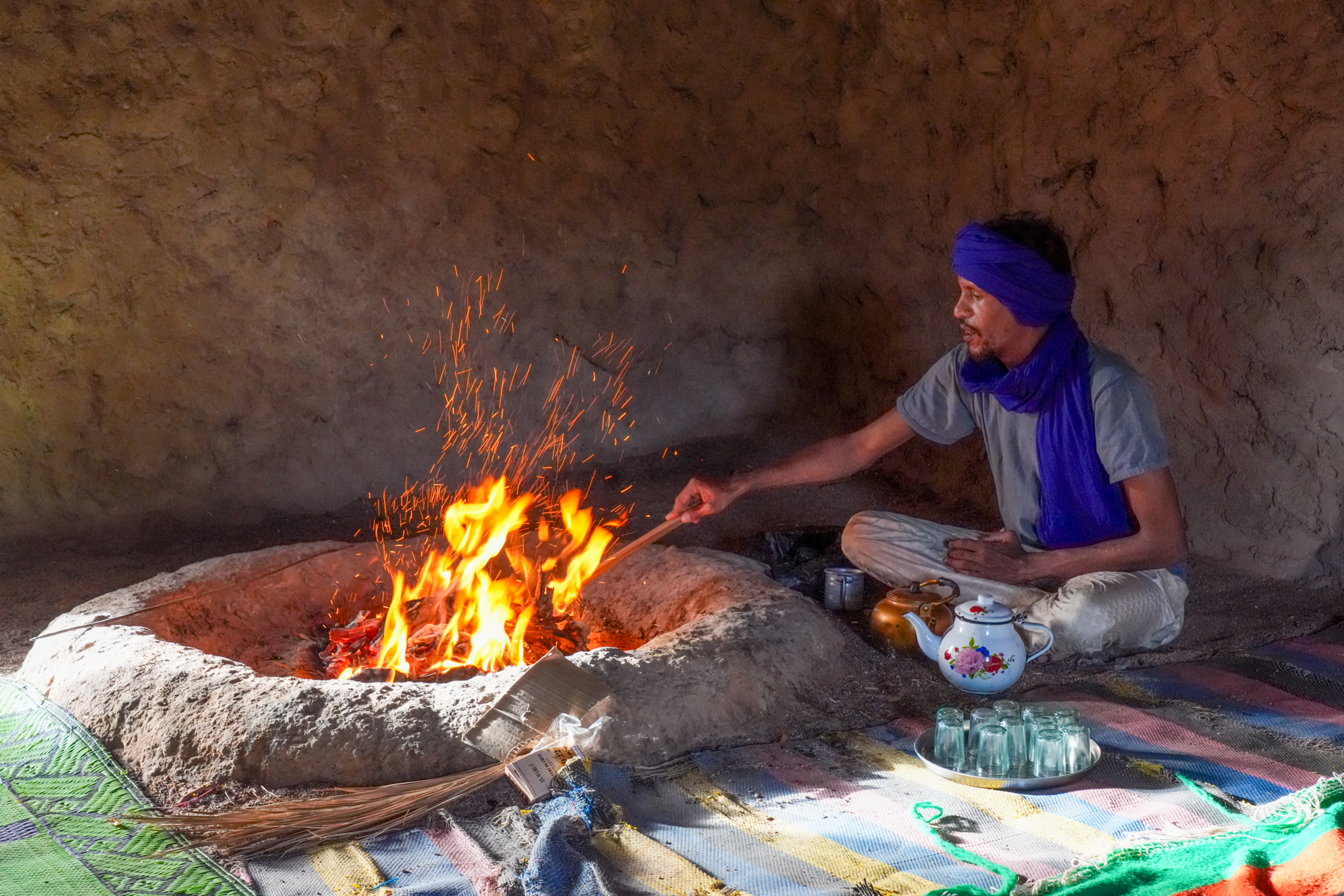 Baking taghella (image by Inger Vandyke)