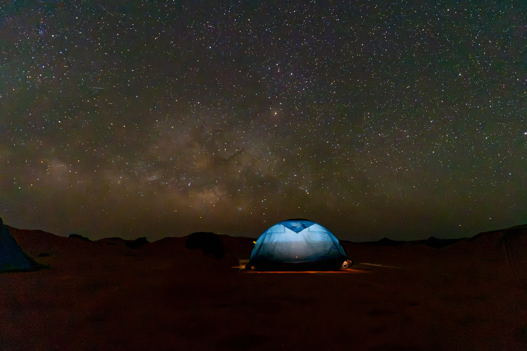 Camped under the stars (image by Inger Vandyke)