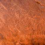 Elephant engravings at Tadrart (image by Inger Vandyke)
