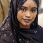 Traditional ochre and kohl makeup (image by Inger Vandyke)