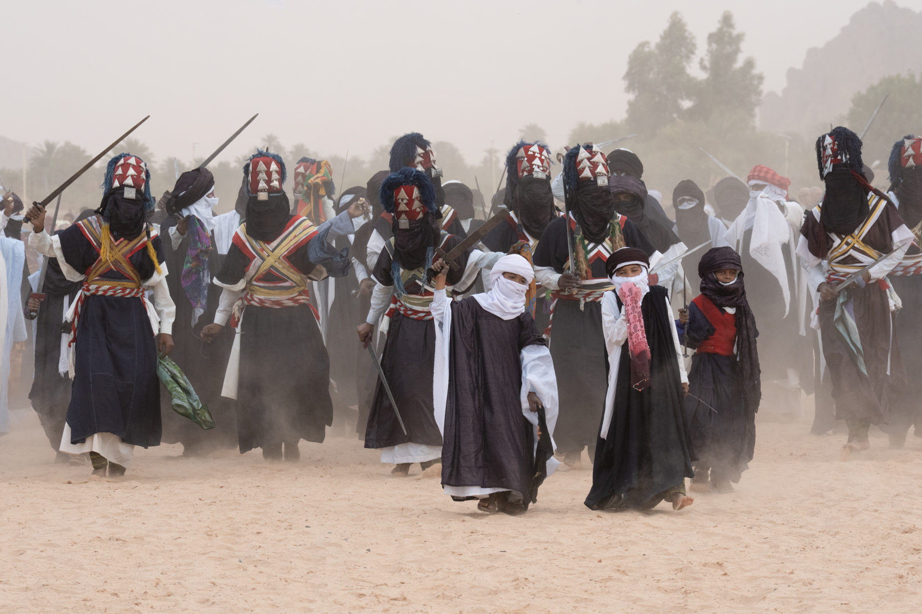 Sabiba warriors at the festival (image by Inger Vandyke)