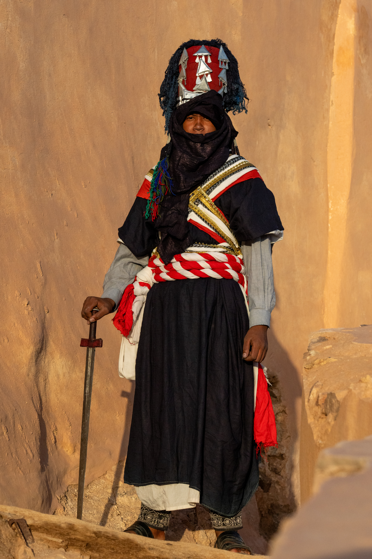 Sabiba warrior in Taghorfit (image by Inger Vandyke)