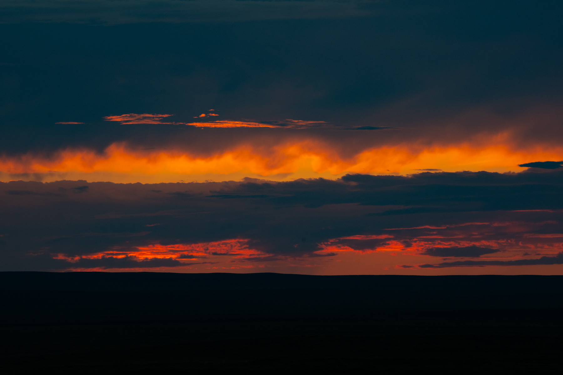 Dramatic sunsets feature spectacularly in Mongolia (image by Inger Vandyke)