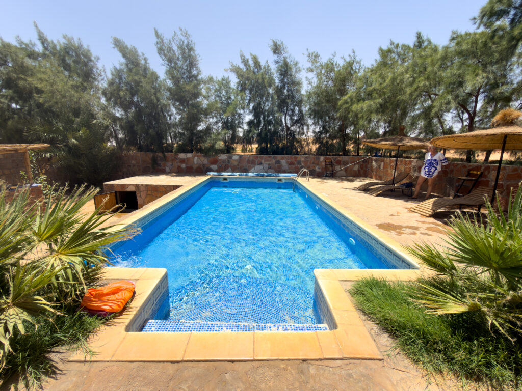 Swimming pool for a much-needed cool off (image by Inger Vandyke)